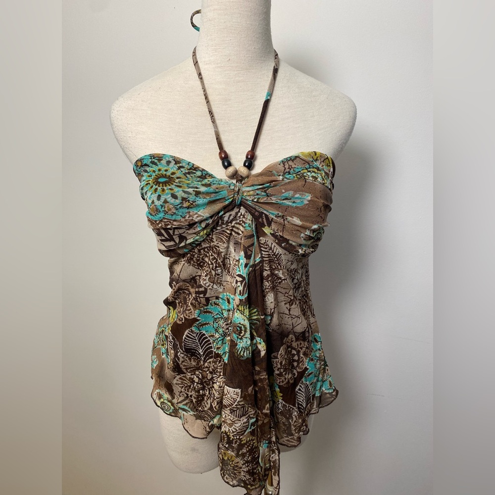 Y2K 00s halter top from le château